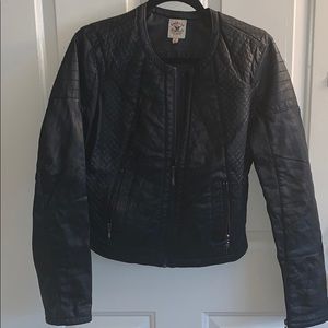 Faux Leather Biker Jacket